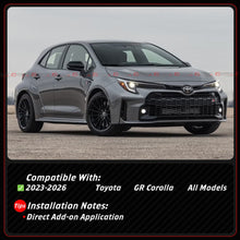 For 2023-2026 Toyota GR Corolla Full Carbon Fiber Fender Garnish Side Trim Cover