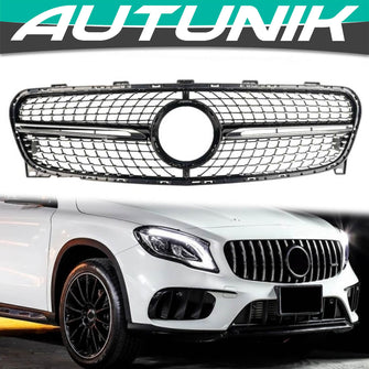 Diamond Front Grill For Mercedes GLA X156 GLA180 GLA200 GLA250 2018-2020 W/O Camera