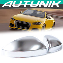 Chrome Mirror Cover Caps Replace For AUDI TT MK3 TTS TTRS R8 2015-2023 w/o Lane Assist mc10
