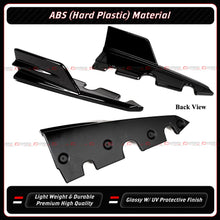 For 2020-2026 BMW F95 X5M F96 X6M LT Style Gloss Black Dual LED Rear Bumper Diffuser