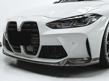 Carbon Fiber Look Front Bumper Lip for BMW M3 G80 M4 G82 2021-2024