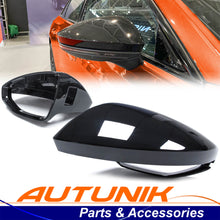 Replacement Gloss Black Mirror Covers for 2019+ Audi A6 S6 A7 S7 RS6 RS7 C8 With Lane Assist