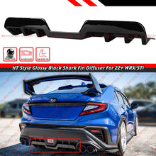 Gloss Black Shark Fin Rear Bumper Diffuser Fit For 2022-2024 Subaru WRX