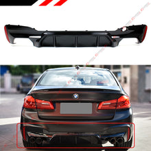 M5 Style Glossy Black Rear Diffuser For 2017-2023 BMW G30 5 Series 530i 540i W/ M Sport Bumper