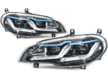 LED Headlight DRL Turn Signal Lamp Assembly For 2007-2013 BMW X5 E70 HID/Xenon w/o AFS