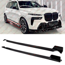 For 2019-2025 BMW X7 G07 GT Winglet Style Gloss Black Side Skirt Extension Splitter