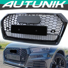 Gloss Black Honeycomb Front Mesh Grille for AUDI Q5 SQ5 2018 2019 2020
