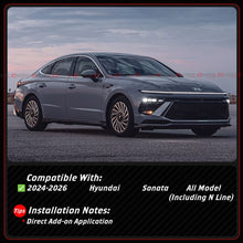 For 2024-2026 Hyundai Sonata M Style Gloss Black Side View Mirror Cover Caps Overlay