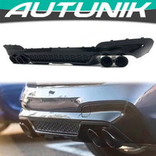 Gloss Black Rear Diffuser + Exhaust Tips Replace for BMW X3 G01 M-Sport 2018-2021