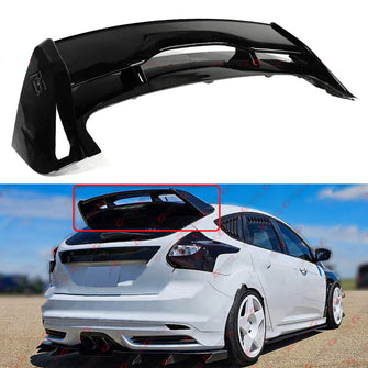 For 2012-2018 Ford Focus Hatchback MK3 ST R Style Gloss Black Roof Wing Spoiler