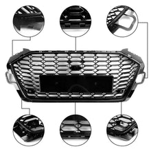 For Audi B9.5 A4 Sline S4 2020-2022 Front Bumper Grill Honeycomb Center Grille