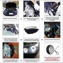 Headlight Lens Cover Right & Left Headlamp Cover For 2012-2015 Lexus RX270/350/450h