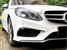 Black Front Canards Splitter for Benz E Class W212 S212 AMG Line Facelift 2013-2015