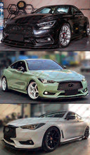 For 2017-2022 Infiniti Q60 PU Polyurethane JDM Front Bumper Lip Spoiler Splitter