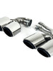 Chrome Exhaust Tips Tail Pipes for Porsche Cayenne E-Hybrid 9Y0 9Y3 2019-2024