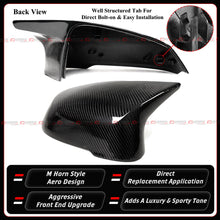 For 2023-2026 BMW X1 U11 X2 U10 M Style Real Carbon Fiber Mirror Caps Replacement