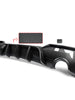 Carbon Look Rear Diffuser w/ LED For BMW G22 G23 430i 440i M Sport 2020-2024