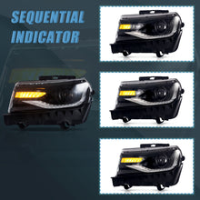 LED Projector Dual Beam Headlights For Chevrolet Chevy Camaro 2014-2015 (Bulbs NOT Included)