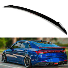 For 2021-2024 Hyundai Elantra N-line Style Rear Trunk Spoiler Wing Gloss Black