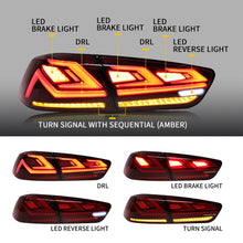 LED Tail Lights Red For Mitsubishi Lancer & EVO X 2008-2018 W/3D Scanning Dynamic Animation Rear Lamps