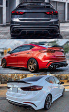 Matte Black Highkick Trunk Spoiler Wing For 2017-2020 Hyundai Elantra Sedan