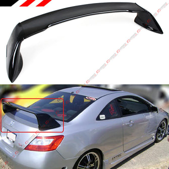 Gloss Black Rear Trunk Spoiler Wing For 2006-2011 Honda Civic 8th Gen 2-Door Coupe