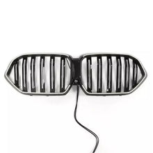 For 2019-2023 BMW X6 G06 Front LED Grille LED Bumper Kidney Grill Gloss Black