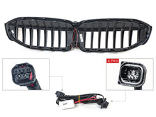 Glossy Black Front Kidney Grille W/ LED For 2019-2022 BMW G20 330i M340i