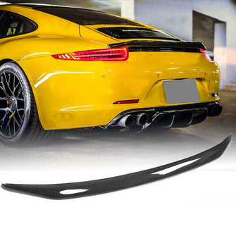 Real Carbon Fiber Rear Trunk Spoiler For Porsche 911 991 991.1 991.2 2012-2019