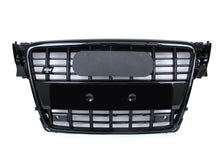 Gloss Black S4 Style Front Grille For Audi A4 S4 B8 2009–2012