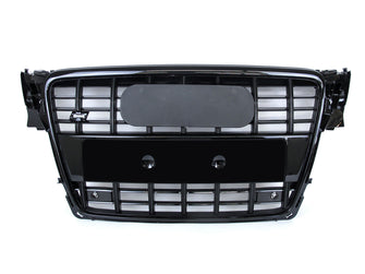 Gloss Black S4 Style Front Grille For Audi A4 S4 B8 2009–2012