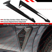 For 2020-2023 BMW F95 X5M Full Carbon Fiber Side Fender Vent Trim Overlay Garnish
