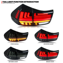 Smoked LED Tail Lights for Lexus RX330 RX350 RX400h 2004-2009 Rear Lamps Sequential