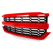 Red Color Front Bumper Grille Upper Grill For 2016-2018 Chevrolet Silverado 1500