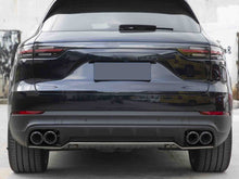 Black Exhaust Tips Tail Pipes for Porsche Cayenne E-Hybrid 2019-2024