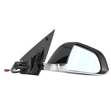 13pins For 2017-2023 Tesla Model 3 Black Chrome Right Passenger Side Mirror Assembly (Heated, Side View, Without Camera, GPS, Fold)