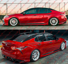 For 2018-2024 Toyota Camry Yofer Supersonic Red Black 2 Tone Side Skirt Extension