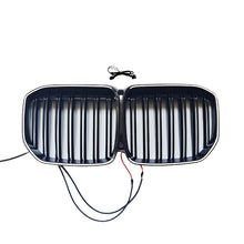 LED Gloss Black Double Slat Car Front Kidney Grill Fits For BMW X7 G07 2019-2022