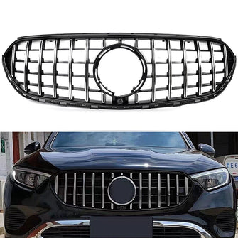 Chrome Front Bumper Grill For 2023+ Mercedes GLC X254 GLC200 GLC300 GLC400 GLC350