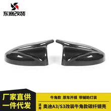 For 2021-2024 Audi A3 S3 RS3 8Y Carbon Fiber Replacement Mirror Cover Caps