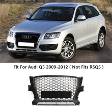 Front Bumper Radiator Grille Grill Honeycomb Gloss Black For Audi Q5 2009-2012