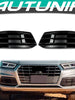 All Black Front Fog Light Cover Grill For 2018-2020 AUDI Q5 Base Bumper