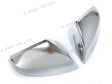 Chrome Mirror Cover Caps Replace For AUDI Q5 SQ5 Q7 SQ7 2018-2025 WITHOUT blind spot assist light
