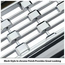 Front Upper Chrome Mesh Grill Fits 2016-2018 GMC Sierra 1500 Grille Denali Style