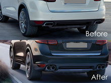 Gloss Black Exhaust Tips Pipes For Porsche 958.1 Cayenne 92A V8 2011-2014 Short Tailpipe