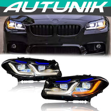 Pair LED Headlights Assembly For BMW 5 Series F10 F11 2010-2013 Xenon W/AFS 528i 535i