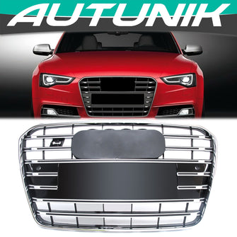 S5 Style Chrome Front Bumper Grille for AUDI A5 B8.5 8T S5 2013-2016 fg191