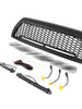 Black Front Bumper Upper Grille Fits For Toyota 4Runner 2006-2009 Honeycomb Grill With Light