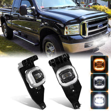 Pair Bumper LED Fog Lights for Ford F-350 2005 2006 2007 Super Duty Accessories