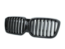 Glossy Black Front Kidney Grille for BMW X3 G01 X4 G02 LCI w/Camera 2022-2023